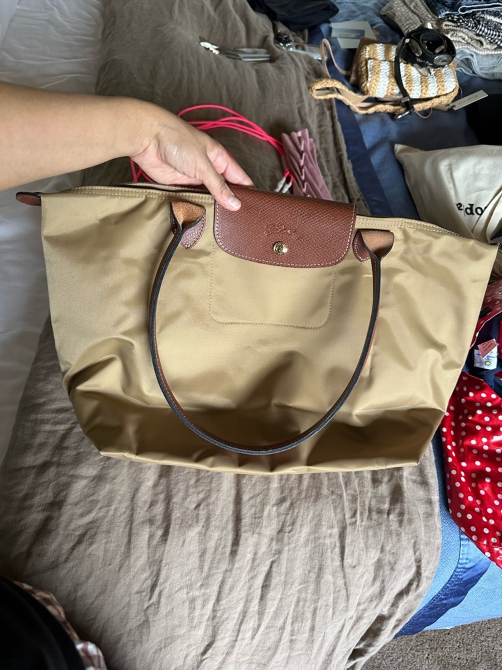 Longchamp Large Le Pliage Tote Bag
